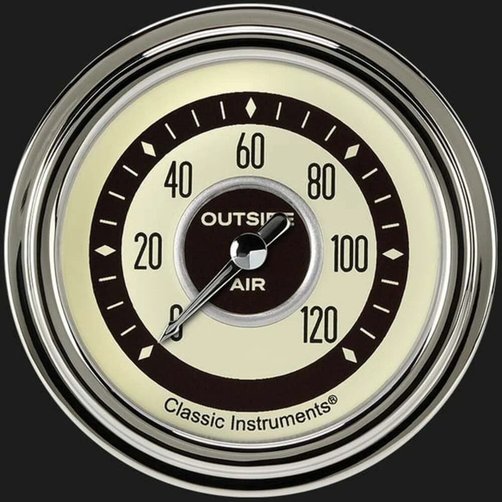 Nostalgia VT 2 5_8_ Outside Air Temp Gauge NT399SLC